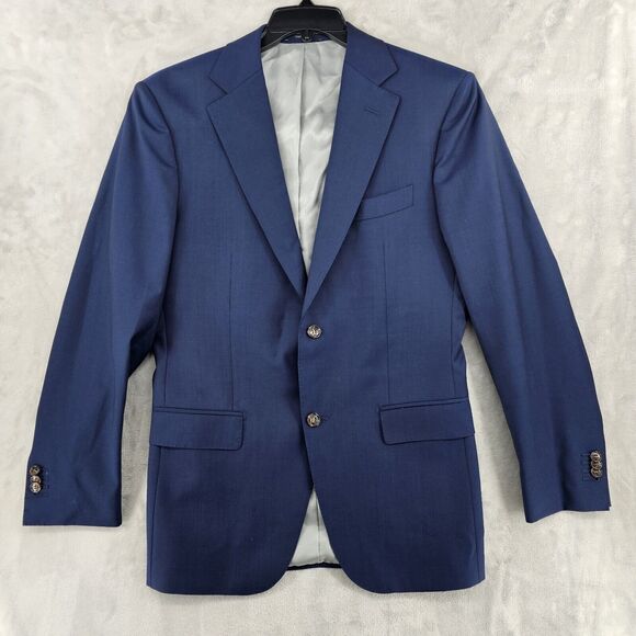 Suitsupply Napoli INT Reda Italy Wool‎ Navy 2 Button Blazer Coat 38L